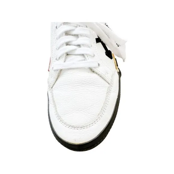 OFF-WHITE ‘White Black’ Vulcanized Low Top Sneakers