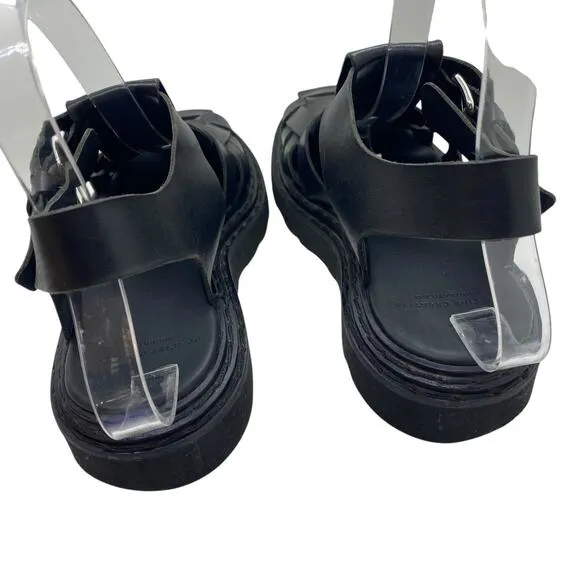 Officine Creative Women's Ulla 5 Leather Fisherman Sandals Black size 37 / 7