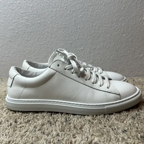 Oliver Cabell Mens Low Top White Sneakers size