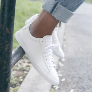 Oliver Cabell Mens Low Top White Sneakers size