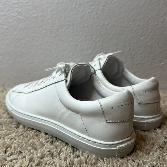Oliver Cabell Mens Low Top White Sneakers size