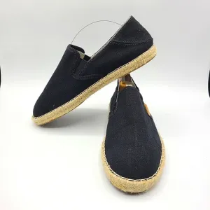 OluKai Black Slip on Shoes Pa'a Kapa Espadrilles Size 6.5 Collapsible heels