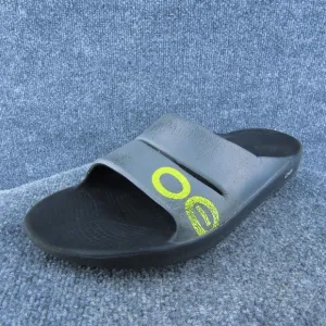 Oofos Men Slide Sandals Gray Synthetic Slip On Size 12‎ Medium