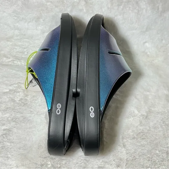 OOFOS OOahh Luxe Slide Sandals Slip On Atlantis Recovery Support Therapy Medical