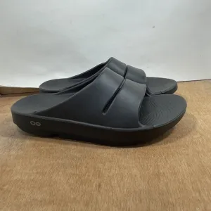 OOFOS OOriginal Recovery Slides Men Size 9 Black Sandals Slip On