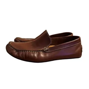 Otisopse Leather Driving Loafers Made In Italy Brown Men’s Size‎ 44 EU 10.5 US