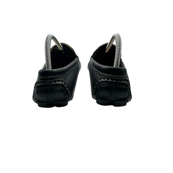 Oxford Golf Ramsey Driving Loafers Mens Size 8.5 Black Leather Horsebit Shoes