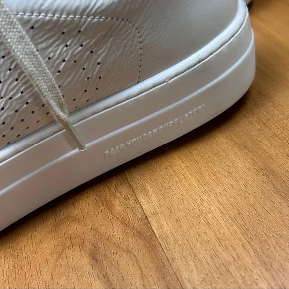 P448 Cream and White Sneakers Low-Top Minimalist Design