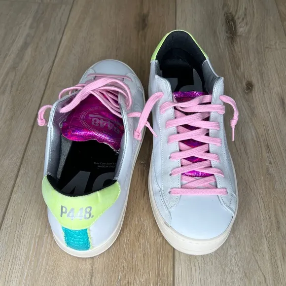 P448 John Dogma Neon Low Top Sneakers