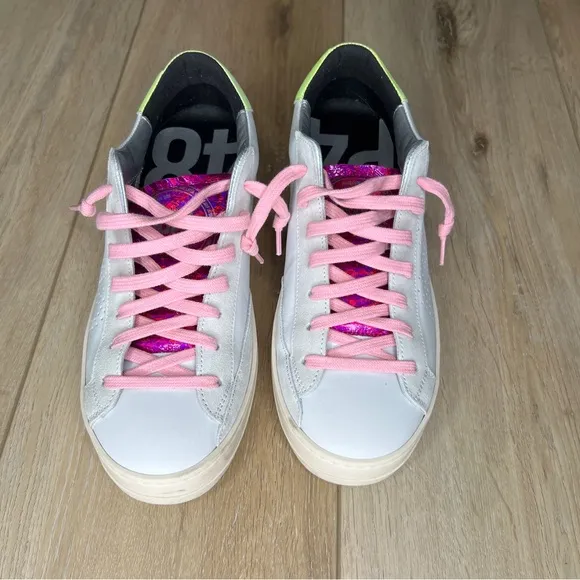 P448 John Dogma Neon Low Top Sneakers