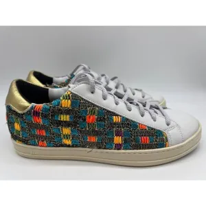P448 John Malhia Low Top Multicolor Women’s Sneakers Size EUR 39/Us 9 NEW🛒