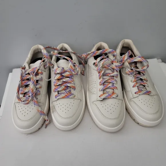 P448 Mason Glitterfine Leather Platform Retro Sneakers