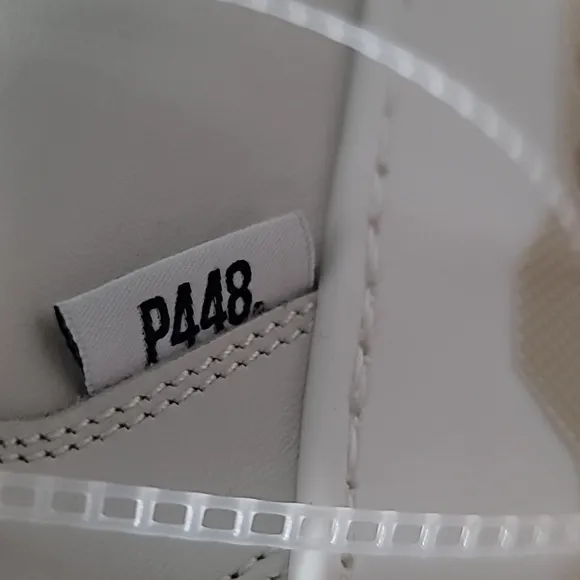 P448 Mason Glitterfine Leather Platform Retro Sneakers