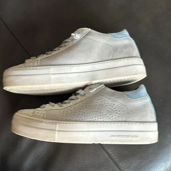 P448 Thea Platform Sneakers 38 Gray