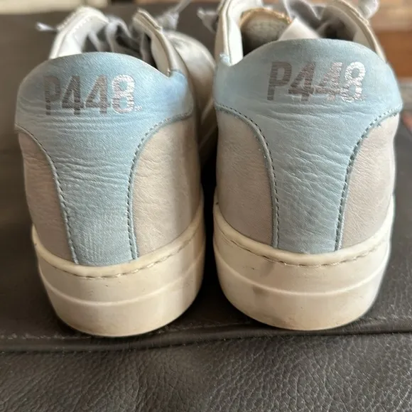 P448 Thea Platform Sneakers 38 Gray