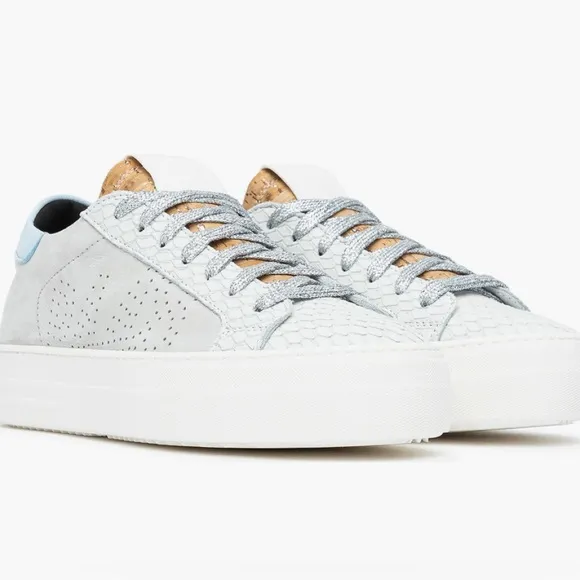 P448 Thea Platform Sneakers 38 Gray