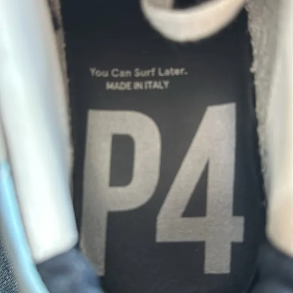 P448 Thea Platform Sneakers 38 Gray
