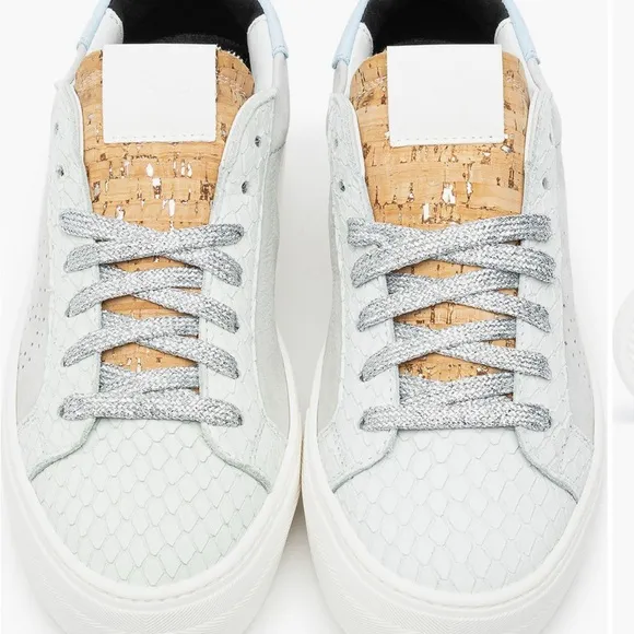 P448 Thea Platform Sneakers 38 Gray