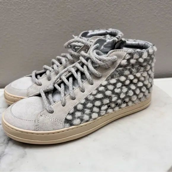 P448 Women's Size 7 Gray Skate High Top Lace Up Sneaker