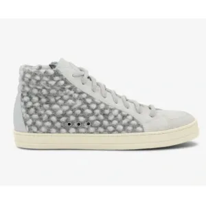 P448 Women's Size 7 Gray Skate High Top Lace Up Sneaker
