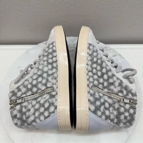 P448 Women's Size 7 Gray Skate High Top Lace Up Sneaker