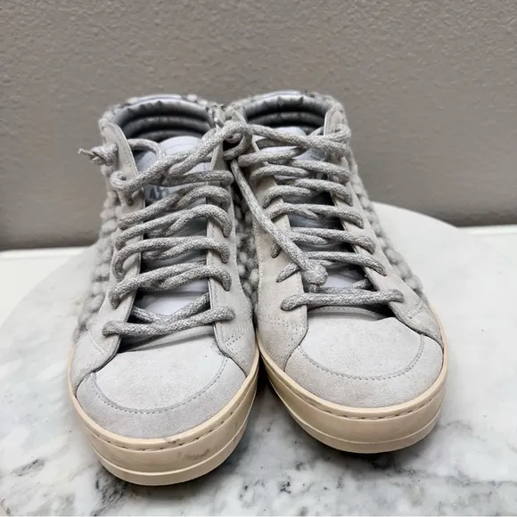 P448 Women's Size 7 Gray Skate High Top Lace Up Sneaker