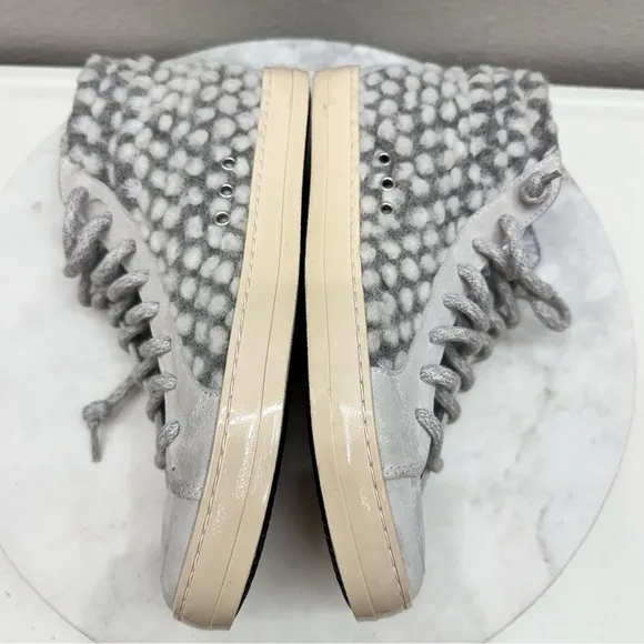 P448 Women's Size 7 Gray Skate High Top Lace Up Sneaker