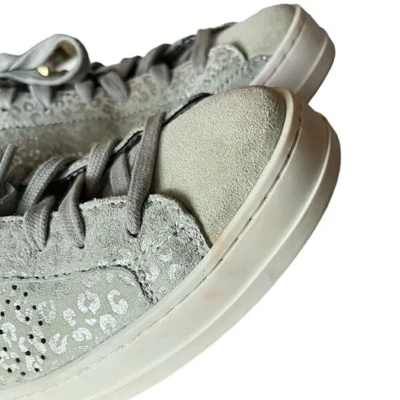 P448 John Silver Leopard Print Low Top Sneakers