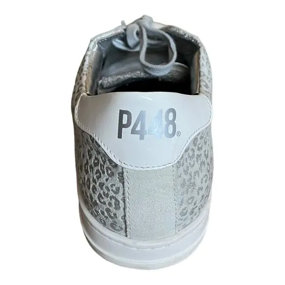 P448 John Silver Leopard Print Low Top Sneakers