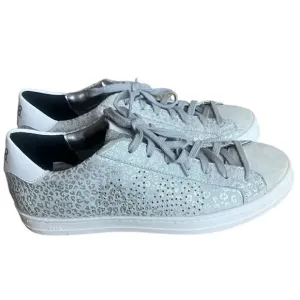 P448 John Silver Leopard Print Low Top Sneakers