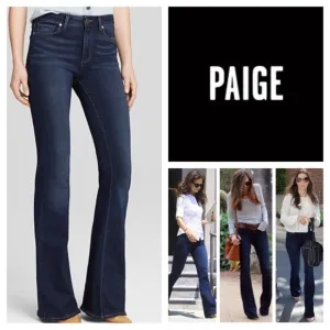 PAIGE Bell Canyon High Rise Flared Jeans