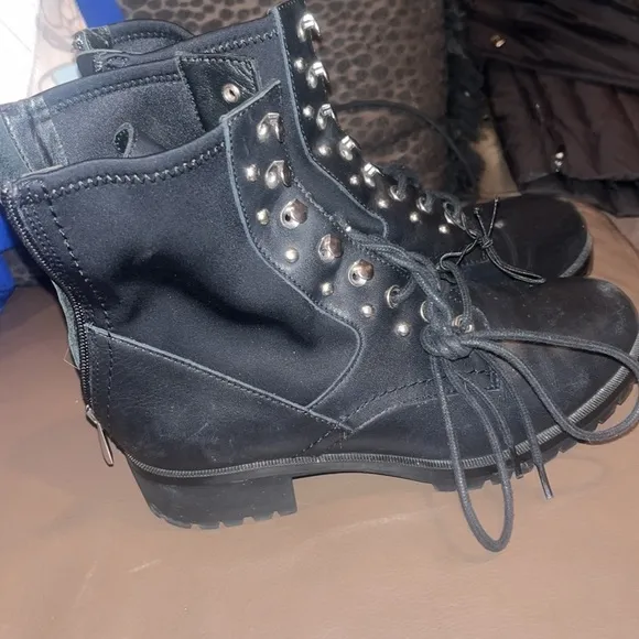 Paige combat boots size 7.5 black studded