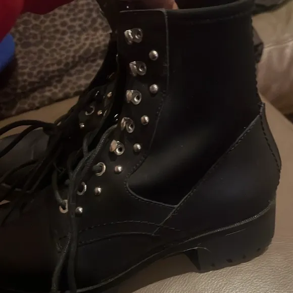 Paige combat boots size 7.5 black studded