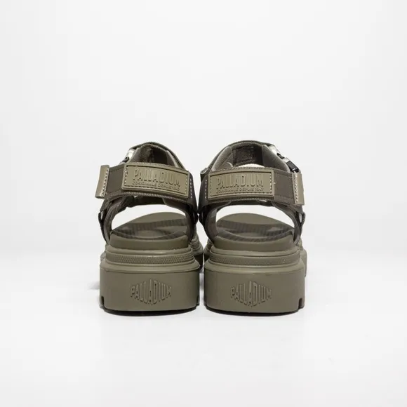 Palladium Pallacruise Strap Sandals In Dusky Green