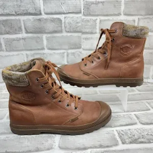 Palladium Women’s 9 Pampa Hi Lite Leather Combat Stylish Boots
