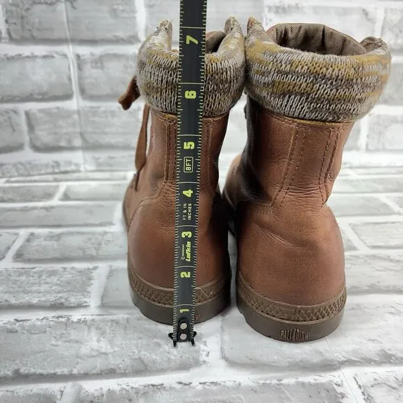 Palladium Women’s 9 Pampa Hi Lite Leather Combat Stylish Boots