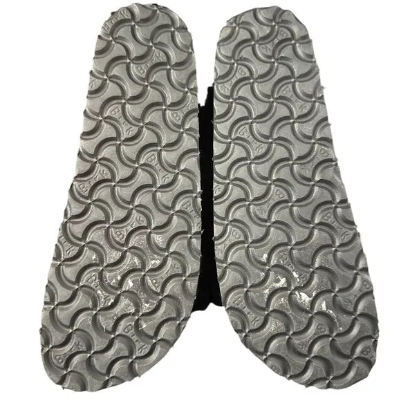 Papillio By Birkenstock Daytona Black Shearling Crisscross Sandals, Size 37 NWOB