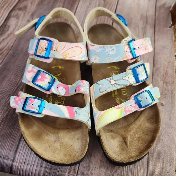Papillio By Birkenstock Triple Strap Slingback Floral Sandals