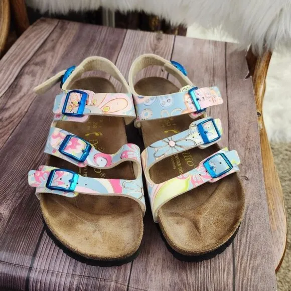 Papillio By Birkenstock Triple Strap Slingback Floral Sandals