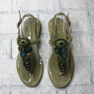 🔹Patricia Green Suede Leather Embellished Sandals