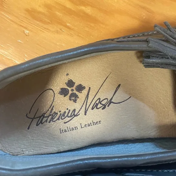 Patricia Nash Blue Tassel Driving Loafers moccasins women’s  Size 6