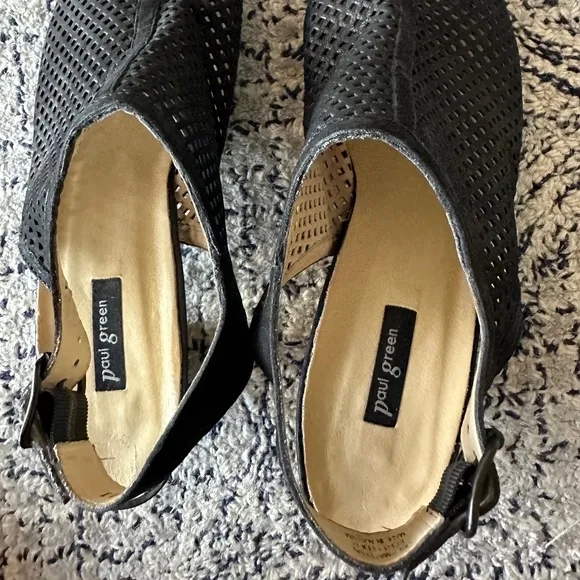 Paul Green Lois Perforated Slingback Sandals Size 9