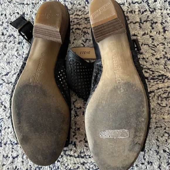 Paul Green Lois Perforated Slingback Sandals Size 9