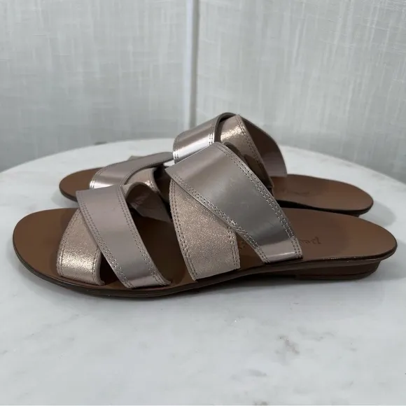 Paul Green Venice Cross Strap Slide Sandals Sz US 8.5