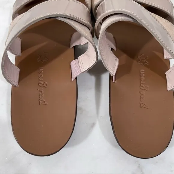 Paul Green Venice Cross Strap Slide Sandals Sz US 8.5