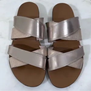 Paul Green Venice Cross Strap Slide Sandals Sz US 8.5