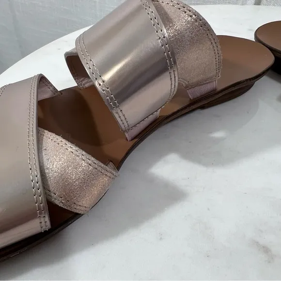 Paul Green Venice Cross Strap Slide Sandals Sz US 8.5