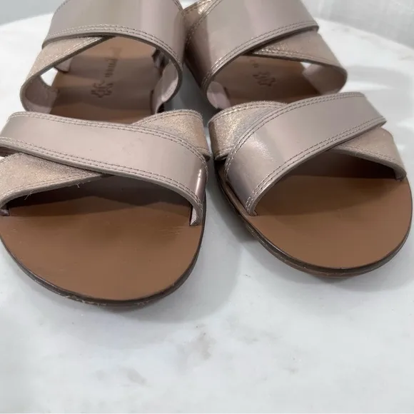 Paul Green Venice Cross Strap Slide Sandals Sz US 8.5