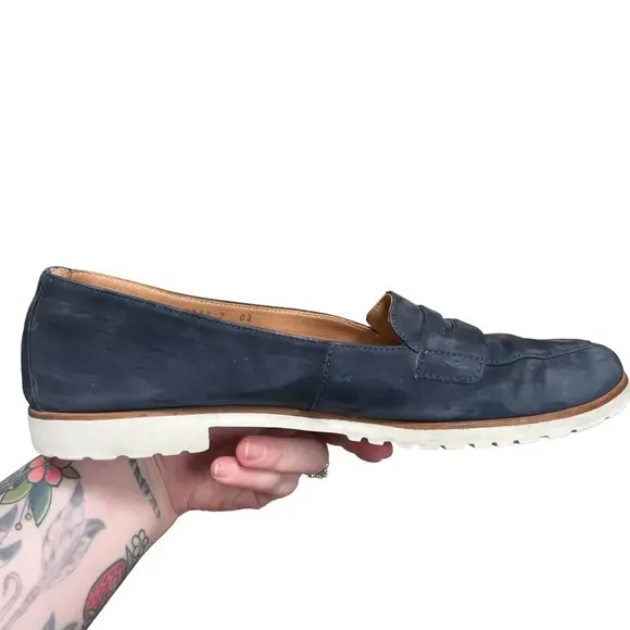 Paul Green Women's Carmela SUPER SOFT Nubuck Leather Penny Loafer Flats