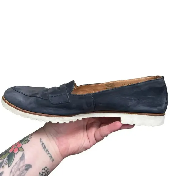 Paul Green Women's Carmela SUPER SOFT Nubuck Leather Penny Loafer Flats